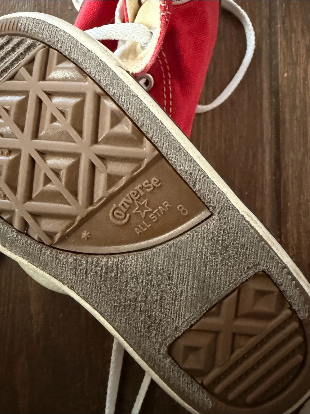 Converse Kids Red High-Top Sneakers with White Accents